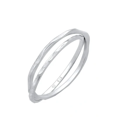 Afbeelding van Elli Vintage Ring, Dames, Maat: 54, Silber
