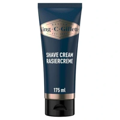 Afbeelding van King C. Gillette Originele hydraterende scheercrème voor de gevoelige huid en Resultaat van het Barber Level Cadeau Heren 175 ml