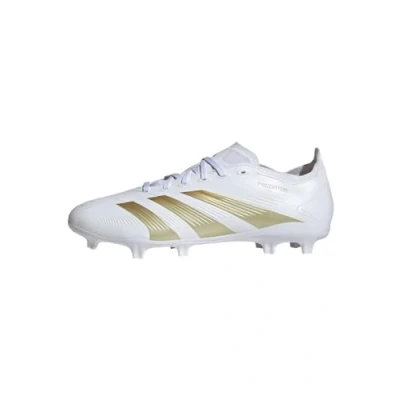 Afbeelding van adidas Performance Predator League FIRM Ground Voetbalschoenen met kunststof noppen, Heren, Maat: 45 1/3, Footwear white/gold metallic
