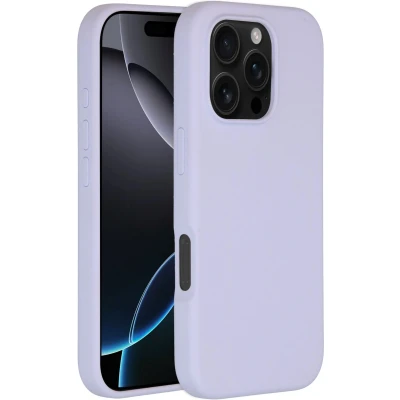 Afbeelding van Accezz Hoesje Geschikt voor iPhone 16 Pro Siliconen Liquid Silicone Backcover MagSafe Paars