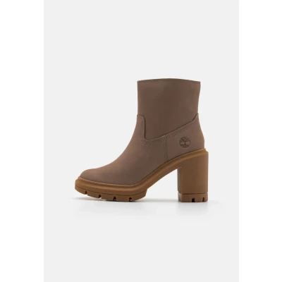 Afbeelding van Timberland Allington Heights Enkellaarsjes met plateauzool, Dames, Maat: 37, Taupe Nubukleer