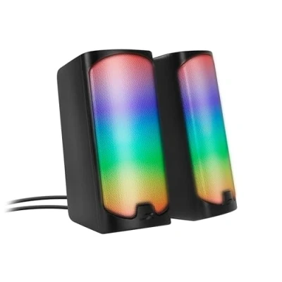 Afbeelding van Speedlnk TONOS RGB Gaming Stereo Speaker Bluetooth / 3,5mm jack Zwart