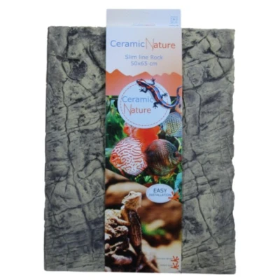 Afbeelding van Ceramicnature Cn Slimline Rock Colorado Brown Bruin Aquarium Achterwand 50x65 cm
