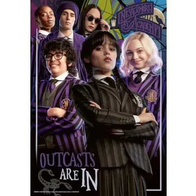 Afbeelding van Ravensburger puzzel 300 stukjes Woensdag Volwassenen en kinderen vanaf 8 jaar Hoogwaardige Perfecte montage Tim Burton 17574