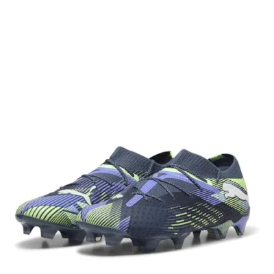 Afbeelding van Puma Future 7 Ultimate LOW FG/AG Voetbalschoenen met kunststof noppen, Heren, Maat: 45, Gray skies/white/fizzy apple Textiel/ synthetisch
