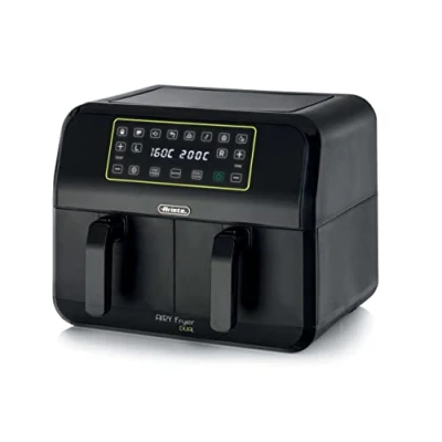 Afbeelding van Ariete 4623 l Dubbele Airfryer XXL Twee Kookvakken 8 Liter 1700 Watt Dual Zone Technologie automatische programma&#039;s