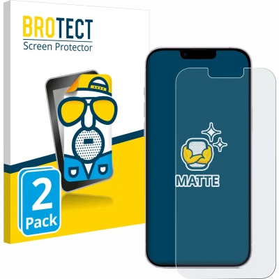 Afbeelding van BROTECT Screenprotector voor Apple iPhone 14 Plus Folie Beschermfolie matte (2 Stuks)