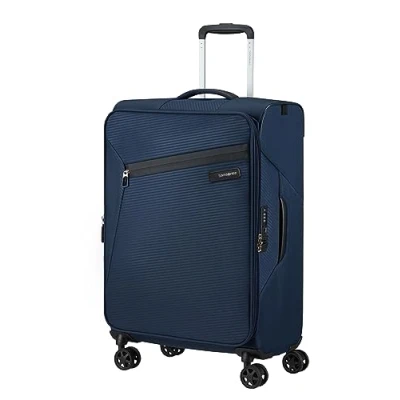 Image de Samsonite Litebeam Spinner M, valise extensible, 66 cm, 67/73 L, bleu (bleu nuit)