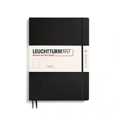 Afbeelding van Leuchtturm1917 Notitieboek XL Master Slim Blanco Zwart