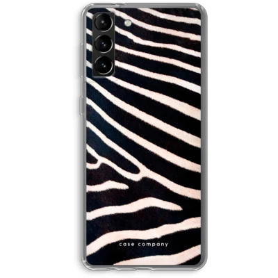 Afbeelding van hoesje geschikt voor Samsung Galaxy S21 Plus Zebra Soft Cover Telefoonhoesje Bescherming aan alle Kanten en Schermrand