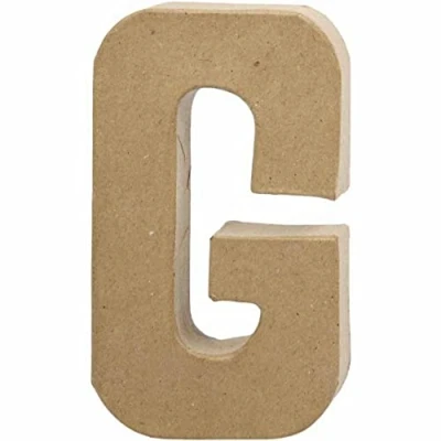 Afbeelding van Letter, groot, G, h: 20,5 cm, b: 11,5 1stuk, dikte 2,5 cm