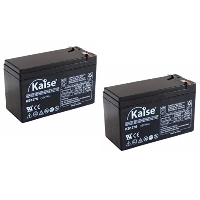 Afbeelding van Kaise Technologies AGM VRLA loodaccu 12 V 7 Ah/model KB1270 Security/2 stuks