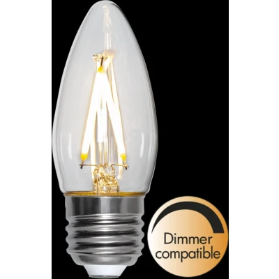 Afbeelding van Star Trading Kaars lamp E27 2.5W Extra Warm Wit 2700K Dimbaar