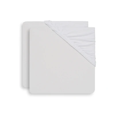 Afbeelding van Jollein Hoeslaken Jersey 40/50x80/90cm Biscuit 2 Stuks