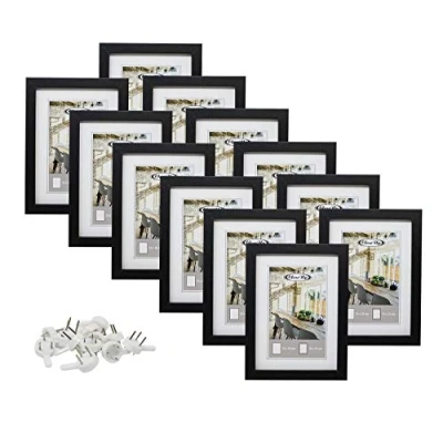 Afbeelding van Close Up 12 stuks fotolijsten 13x18 cm in zwart met passe partout
