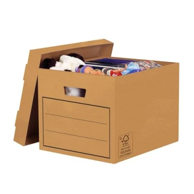 Afbeelding van FELLOWES Opbergdoos Documentenopslag Multifunctioneel Kleur: Bruin 10 stuks