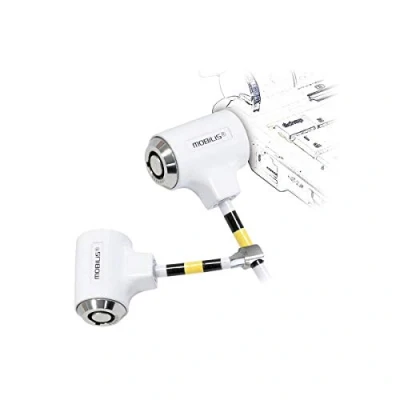 Afbeelding van Mobilis 001226 kabelslot Wit 1,8 m voor Laptop