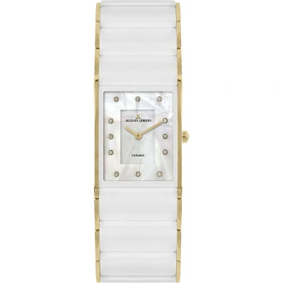 Afbeelding van Jacques Lemans Horloge, Dames, Maat: One Size, Gold weiß