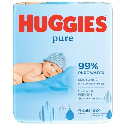 Image de HUGGIES Nouvelles Lingettes Pure (4x56)