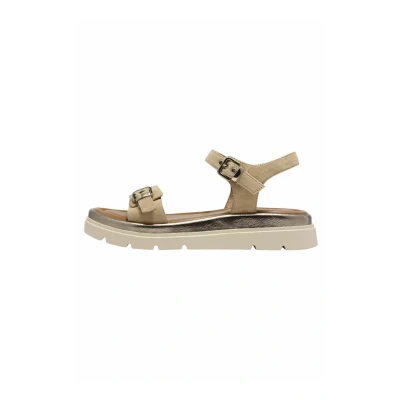 Afbeelding van Tamaris Damessandalen met sleehak, 1 28700 44 TAN, 38 EU, Mat, EU