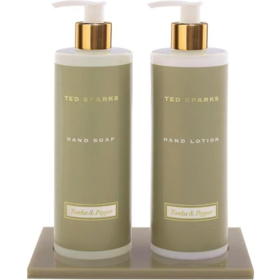 Afbeelding van Ted Sparks Handverzorging Geschenkset Handzeep &amp; Handlotion Tonka Pepper