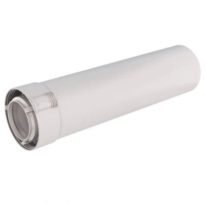 Afbeelding van Ubbink Ubifit PP/KS verlengbuis L250mm wit met klemband