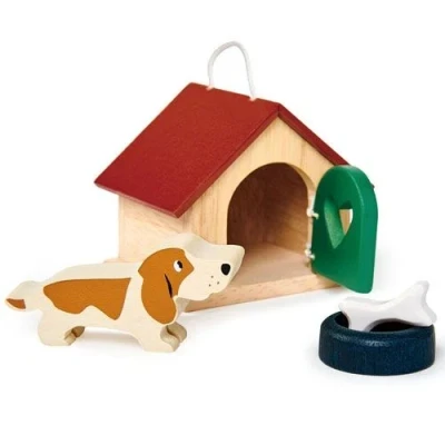 Afbeelding van Tender leaf toys poppenhuisdieren hond (4st)