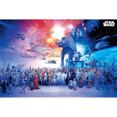 Afbeelding van Poster Hole In The Wall Star Wars Maxi 61 X 91.5 Cm Multicolor