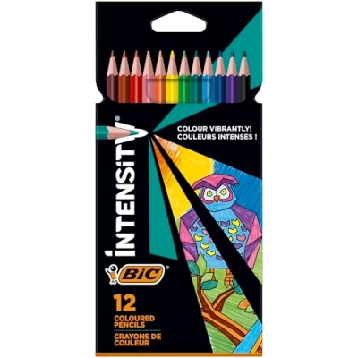 Afbeelding van Kleurpotloden Bic Intensity assorti etui à 12 stuks