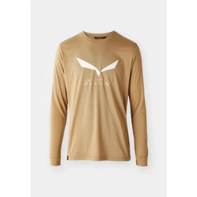 Afbeelding van Salewa Solidlogo DRY TEE Longsleeve, Heren, Maat: 48, Quicksand