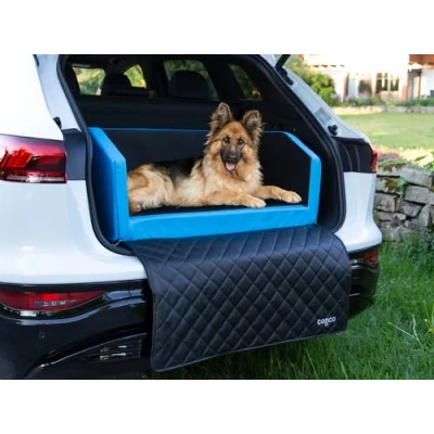 Afbeelding van CopcoPet Kofferbakbed, reisbed, 110 x 90 38 cm, van kunstleer, kofferbakbescherming voor honden, waterdicht, krasbestendig, gordelsysteem en afdekking