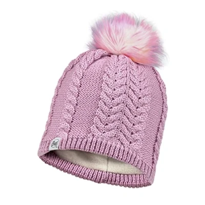 Afbeelding van BUFF® Knitted &amp; Full Fleece Hat NINA LILAC SAND Muts Kids