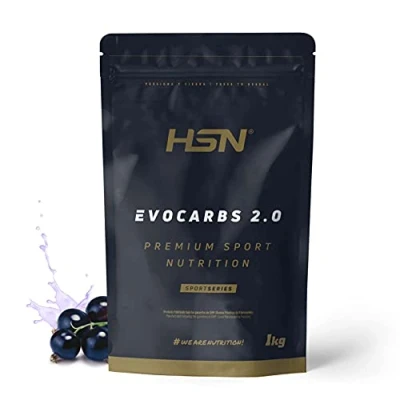 Afbeelding van HSN Evocarbs 2.0 Isotone drank poeder Zwarte bessensmaak 1 kg = 25 innames per doos glutenvrije en elektrolytenvrije koolhydraatdrank niet GMO, veganistisch