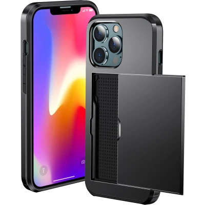Afbeelding van iMoshion Hoesje Geschikt voor iPhone 13 Pro 360 Full Protective Case Zwart / Transparant