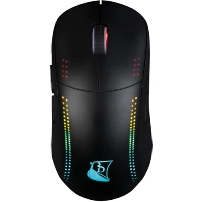 Afbeelding van Konix Drakkkar Asgard Draadloze muis voor PC Gaming Tweehandig 7 toetsen Bluetooth achtergrondverlichting LED zwart
