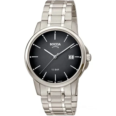 Afbeelding van Boccia Titanium 3633.07 Heren Horloge 40 mm