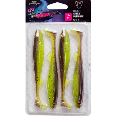 Afbeelding van Fox Rage Slick Shad Ultra UV 7cm/2,75&quot; Green Pumpkin (5pcs)