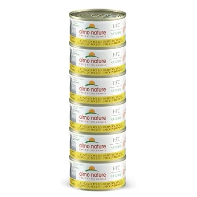 Afbeelding van Almo Nature HFC Natural 6 x 70 g Kippendij