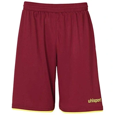 Afbeelding van Uhlsport Club Short Kinderen Bordeaux / Fluogeel Maat: 116