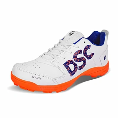 Afbeelding van DSC Beamer X cricketschoenen Kleur: pastelblauw Maat: 11UK/12US/45EU Voor heren en jongens Materiaal: polyvinylchloride Lichtgewicht zeer duurzaam Langdurige prestaties