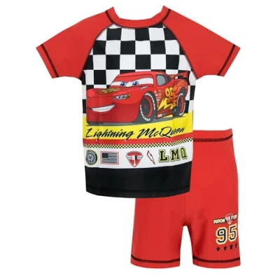 Afbeelding van Disney Cars Tweedelig badpak Lightning McQueen jongens, Meerkleurig