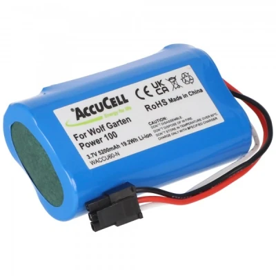 Afbeelding van Wolf Garten Accu 60 Li ion batterij met zwarte 3 pins stekker