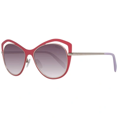 Afbeelding van Emilio Pucci Dammes Brillen Zonnebrillen Rood One Size