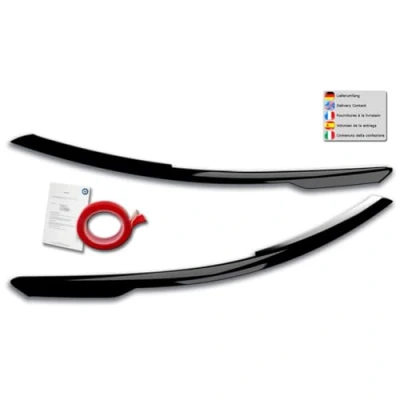 Afbeelding van Koplampspoilers compatibel met Volkswagen Golf VIII (CD) 2020 (ABS zwart glanzend)