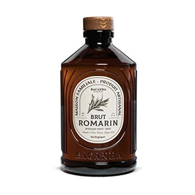 Afbeelding van BACANHA Biologische en ruwe siroop rozemarijnsiroop Voor cocktails, limonade, water ijsthee 400 ml