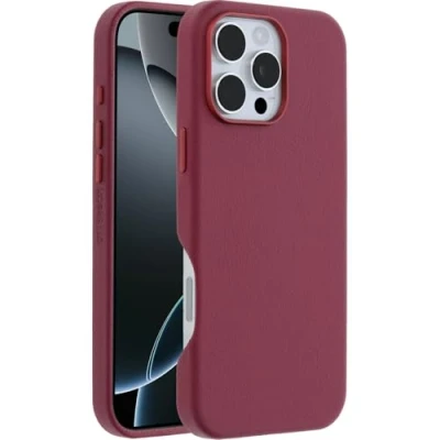 Image de OtterBox Symmetry Series Coque de protection pour téléphone portable compatibilité avec MagSafe cuir catus, polyuréthane baie baies cerises (rose) Apple iPhone 16 Pro