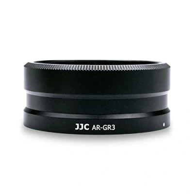 Afbeelding van JJC GA 1 lensadapter voor Ricoh GW 4 brede conversielens op GR III camera Vervangt RIC. lensadapter, 49 mm compatibel filter