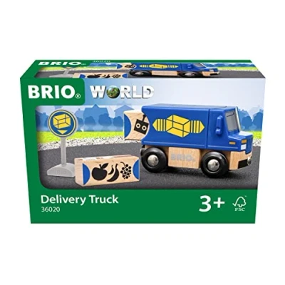 Afbeelding van BRIO Delivery Truck Speelgoedautootje voor kinderen, Maat: One Size, Multi coloured