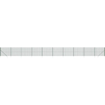 Afbeelding van vidaXL Draadgaashek met grondankers 1,6x25 m groen