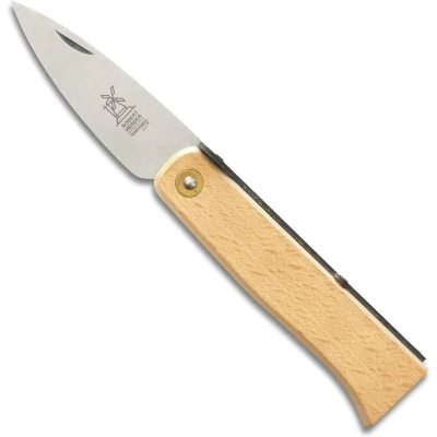 Afbeelding van Robert Herder Lierenaar Zakmes Carbonstaal Lemmet 9 cm Heft Beukenhout
